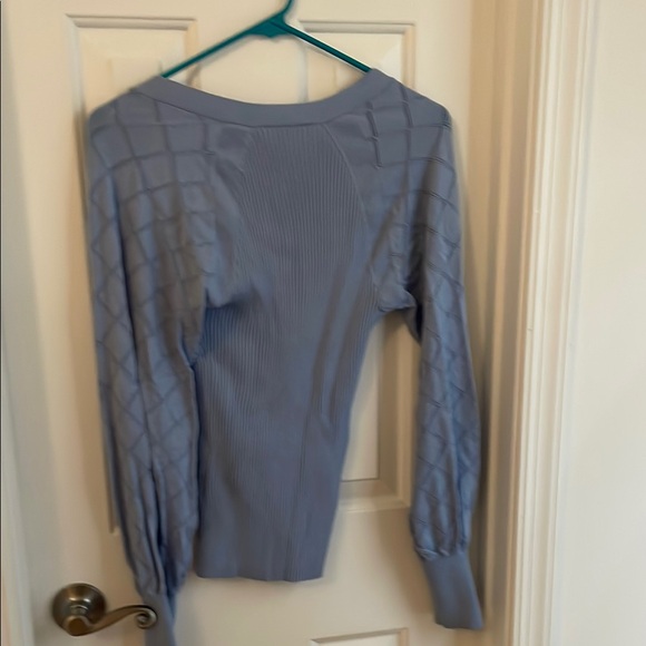 INC International Concepts Light Blue Knit Top - Picture 3 of 3